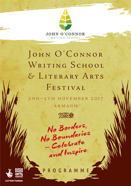 Writing School John O'connor & Literary Arts Festival