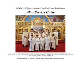 Altar Servers Guide