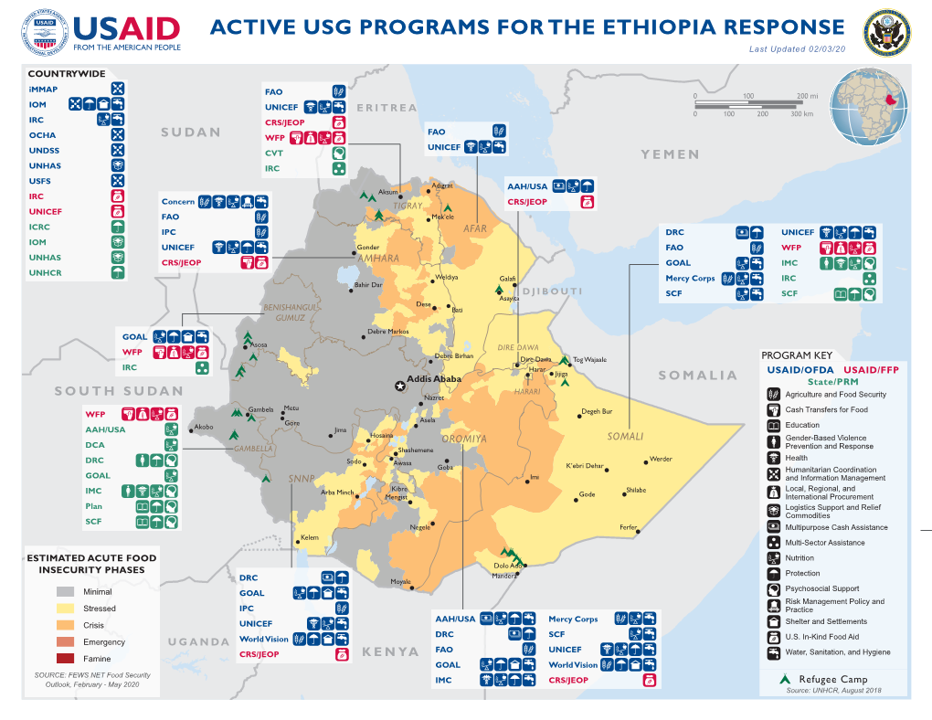 USG Humanitarian Programs in Ethiopia