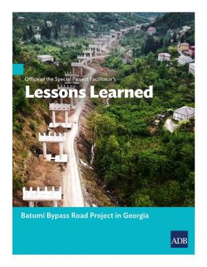 Batumi Bypass Road Project in Georgia