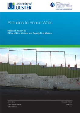 Attitudes to Peace Walls