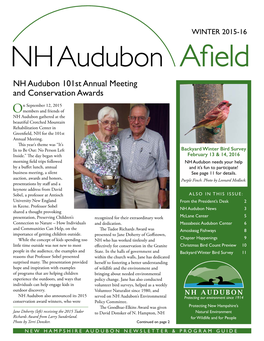 NH Audubon 101St Annual Meeting and Conservation Awards