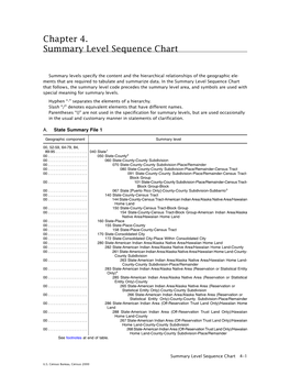 Chapter 4. Summary Level Sequence Chart
