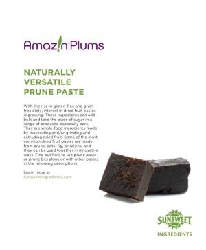 Naturally Versatile Prune Paste