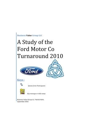 A Study of the Ford Motor Company