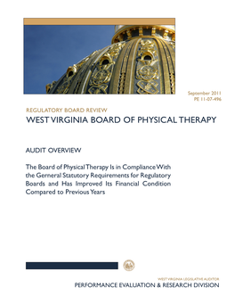 West Virginia Board of Physical Therapy