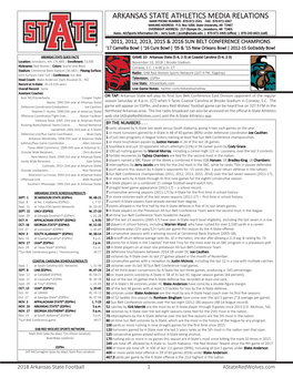 2018 A-STATE FB GAME NOTES Layout 1