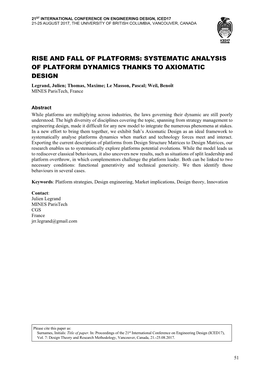 Rise and Fall of Platforms: Systematic Analysis Of