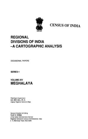 Regional Divisions of India a Cartographic Analysis, Vol-XIV