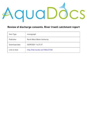 Review of Discharge Consents Irwell Catchment