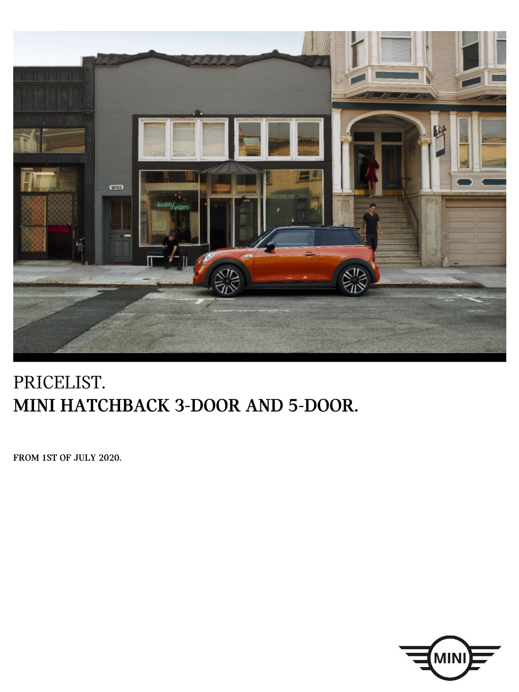 Pricelist. Mini Hatchback 3-Door and 5-Door