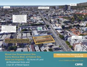 Mixed-Use Development Site Santa Monica Blvd. at Federal