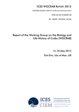 Report of the Working Group on the Biology and Life History of Crabs (WGCRAB)