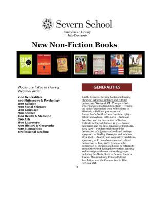 New Non-Fiction Books