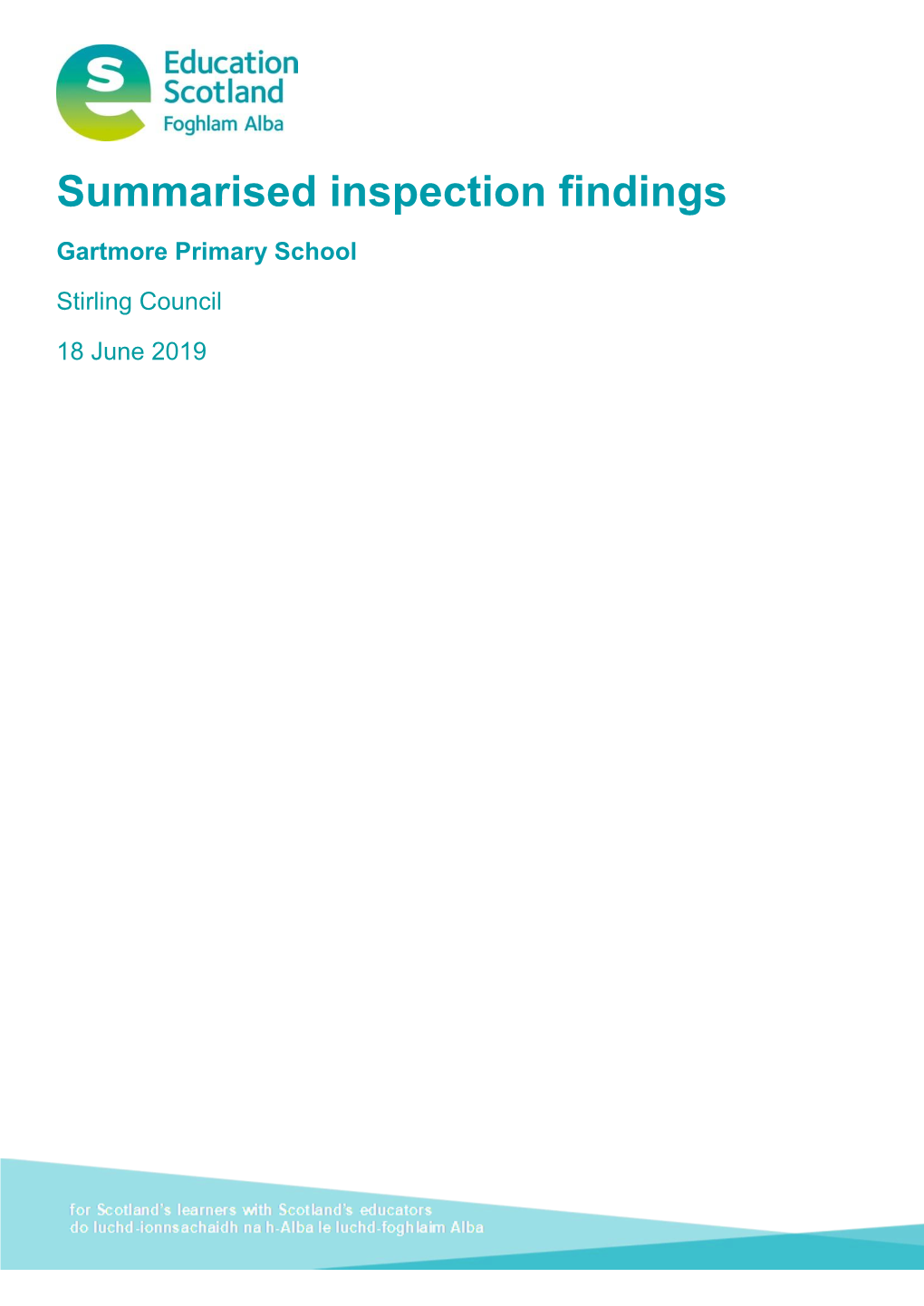 Summarised Inspection Findings