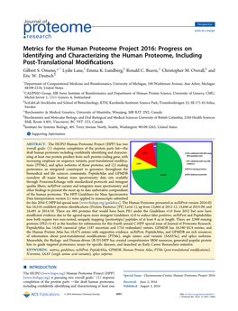 Metrics for the Human Proteome Project 2016: Progress On