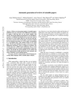 Arxiv:2010.04147V1 [Cs.LG] 8 Oct 2020