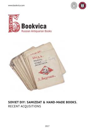 Soviet Diy: Samizdat & Hand-Made Books
