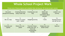 Whole School Project Work