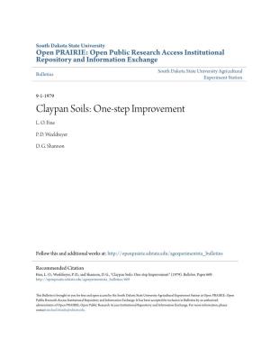 Claypan Soils: One-Step Improvement L