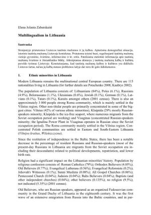 Multilingualism in Lithuania