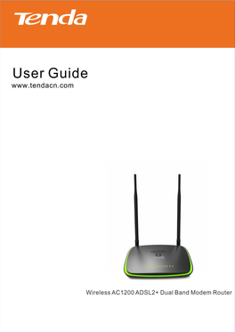 Wireless AC1200 ADSL2+ Dual Band Modem Router in This Case, You Should Go to Advanced Setup > WAN Service > Network Address Translation Settings to Disable