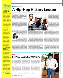A Hip -Hop History Lesson