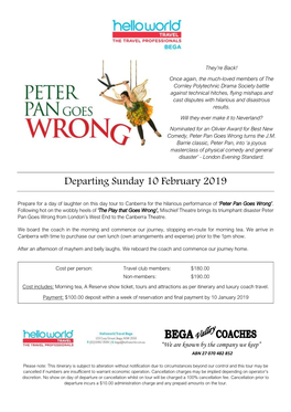 Peter Pan Goes Wrong Turns the J.M