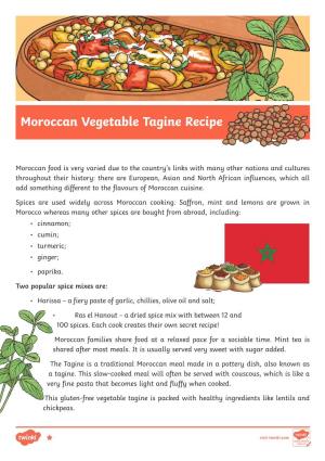Moroccan Vegetable Tagine Recipe