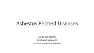 Asbestos Related Diseases