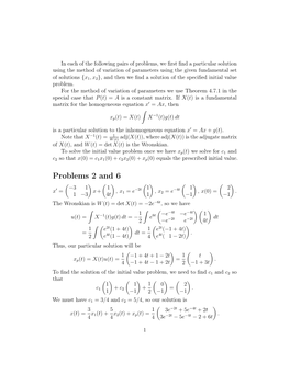 Systems of 2 Autonomous, Linear, Odes