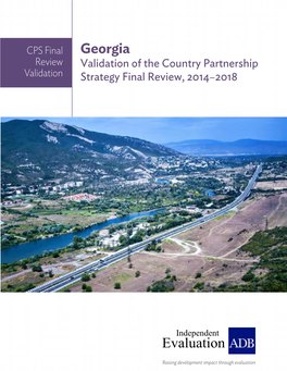 Georgia Review Validation of the Country Partnership Validation Strategy Final Review, 2��4–2��8