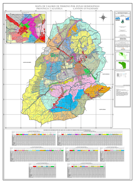 Mapa De Valores De Terreno Por Zonas Homogéneas Provincia 2 Alajuela Cantón 07 Palmares