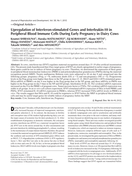 Upregulation of Interferon-Stimulated Genes and Interleukin-10
