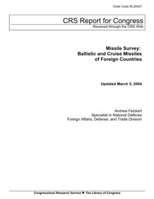 Ballistic and Cruise Missiles of Foreign Countries