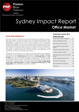 Sydney Impact Report