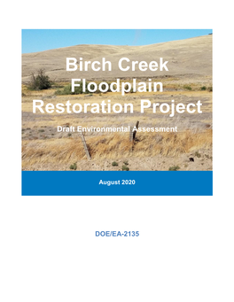 Birch Creek Floodplain Restoration Project (Draft