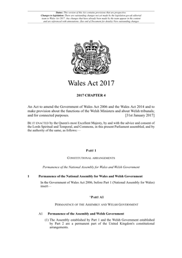 Wales Act 2017