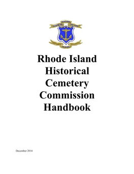 Rhode Island Historical Cemetery Commission Handbook