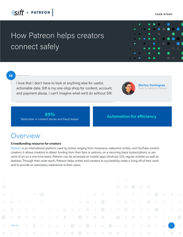 How Patreon Helps Creators Connect Safely