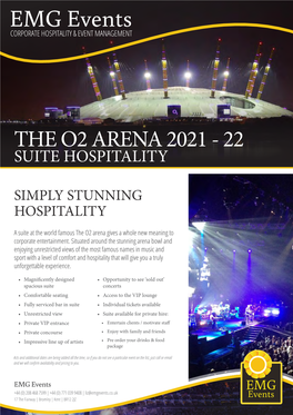 (PDF): O2 Arena Events
