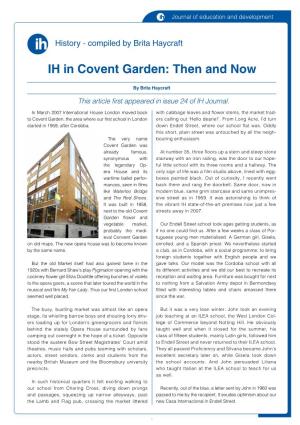 IH in Covent Garden: Then and Now