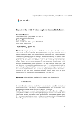 Impact of the Covid-19 Crisis on Global Financial Imbalances