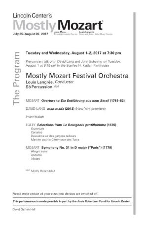Mostly Mozart Festival Orchestra