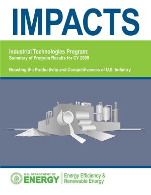 IMPACTS: Industrial Technologies Program, Summary of Program