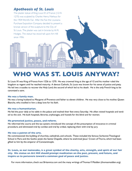 WHO WAS ST. LOUIS ANYWAY? St