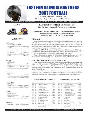 EIU 2007 Football Notes (TTU)