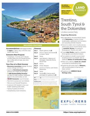 Trentino, South Tyrol & the Dolomites