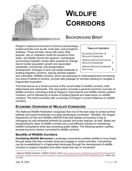Background-Brief-Wildlife-Corridor