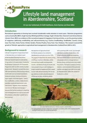 Lifestyle Land Management in Aberdeenshire, Scotland